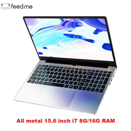 Metal Shell 15.6 Inch Intel i7 4500U Laptop 8GB/16GB RAM 1080P IPS Notebook  Windows 10  Dual Band WiFi Full Layout Keyboard