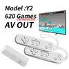 DATA FROG Retro Video Game Console Wireless USB Console Support TV Out Built in 620 Classic Video Games Dual Handheld Gamepads