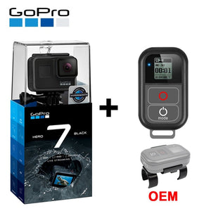 GoPro HERO7 Black Waterproof Action Camera with Touch Screen Sports Cam Go Pro HERO 7 12MP Photos Live Streaming Stabilization