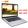 15.6 inch 8GB RAM DDR4 256GB/512GB SSD Notebook intel J3455 Quad Core Laptops With FHD Display Ultrabook Student Computer