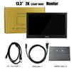 Portable Monitor hdmi touch screen 13.3 inch 2K PC PS4 Xbox 360 1080P IPS LCD LED Display for Raspberry Pi switch laptop