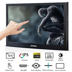 Portable Monitor hdmi touch screen 13.3 inch 2K PC PS4 Xbox 360 1080P IPS LCD LED Display for Raspberry Pi switch laptop