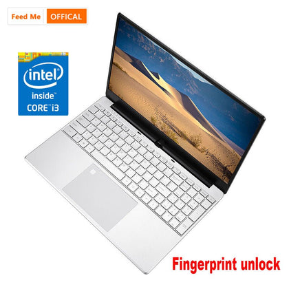 Studnet Laptop 15.6 inch Intel Core I3 5005U 8GB RAM Netbook 256GB/512GB SSD Gaming Notebook with Fingerprint unlock