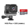 EKEN H5S Plus Ultra HD Action Camera Touch Screen Ambarella A12 EIS 4k/30fps 720p/200fps 30M waterproof go Helmet pro sport cam