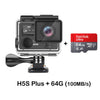 EKEN H5S Plus Ultra HD Action Camera Touch Screen Ambarella A12 EIS 4k/30fps 720p/200fps 30M waterproof go Helmet pro sport cam